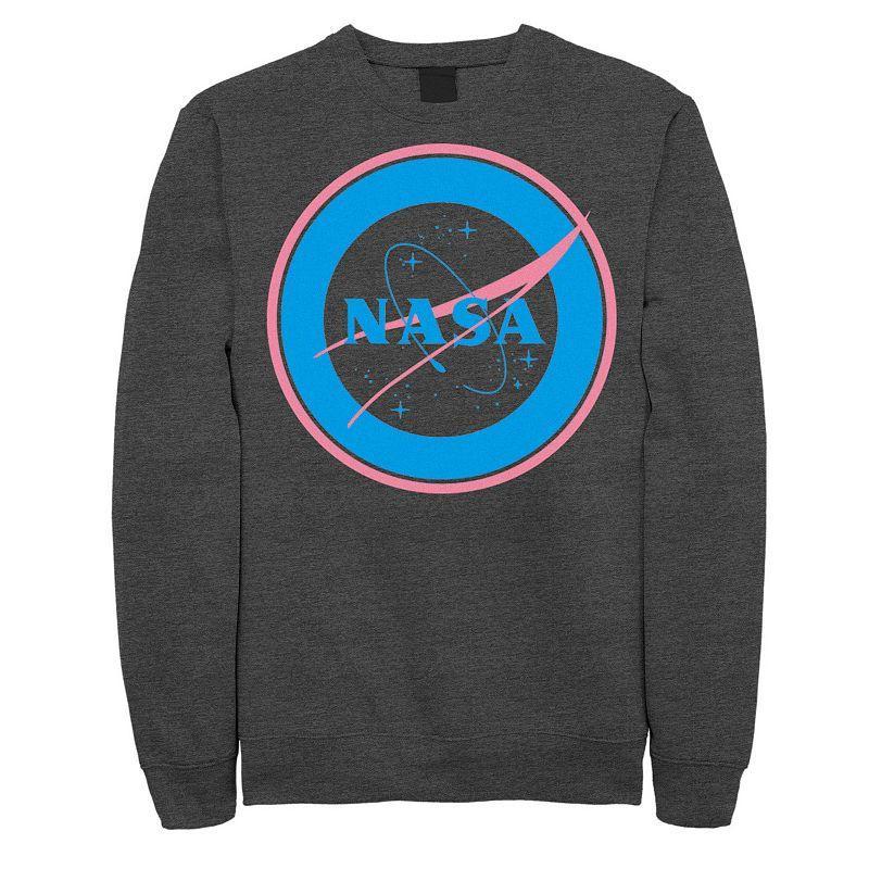 Mens NASA Vibrant Circle Space Logo Sweatshirt Grey Heather Product Image