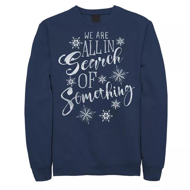 Mens Disney Frozen 2 In Search Of Something Snowflakes Sweatshirt Blue Product Image