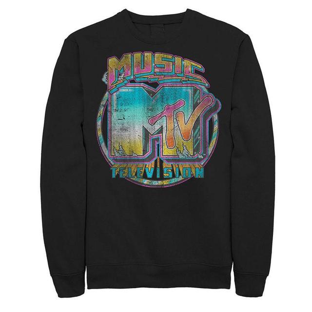 Mens MTV Logo Graffiti Vintage Sweatshirt Product Image