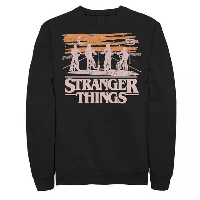 Big & Tall Netflix Stranger Things Night Silhouettes Fleece Sweatshirt, Mens Product Image