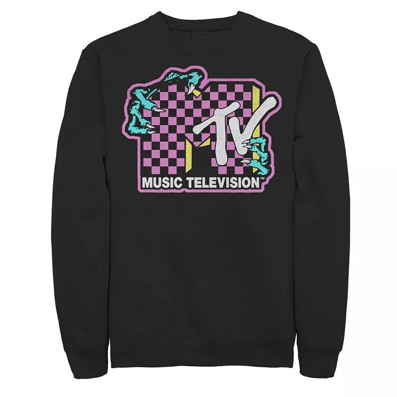 Mens MTV Checkered Zombie Hands Pullover Sweatshirt Product Image