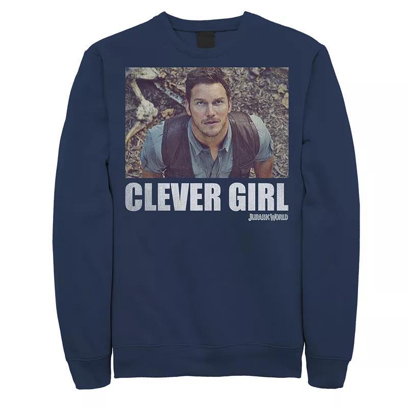 Mens Jurassic World Clever Girl Owen Movie Still Pullover Sweatshirt Product Image