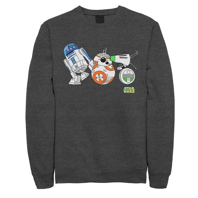 Mens Star Wars The Rise of Skywalker Droid Party Fleece Graphic Top Dark Grey Product Image