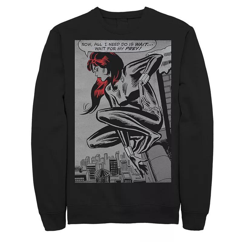 Mens Marvel Black Widow Classic Retro Panel Art Sweatshirt Product Image