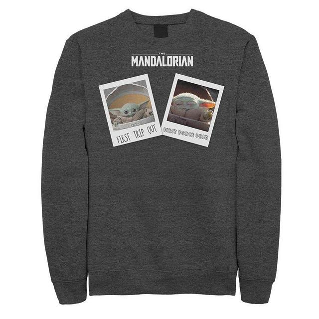 Mens Star Wars The Mandalorian The Child Photo Memories Sweatshirt Grey Heather Product Image