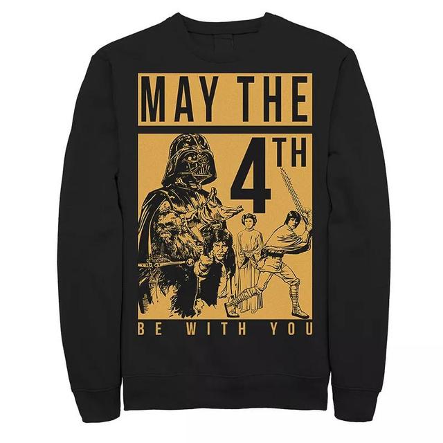 Mens Star Wars May The Forth Be With You Collage Poster Sweatshirt Product Image