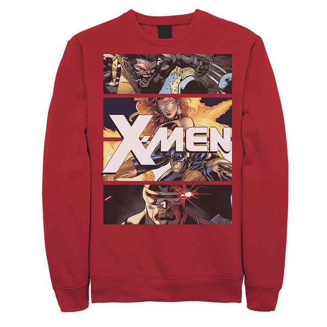 Mens Marvel X-Men Four Panel Portraits Graphic Fleece Pullover Product Image