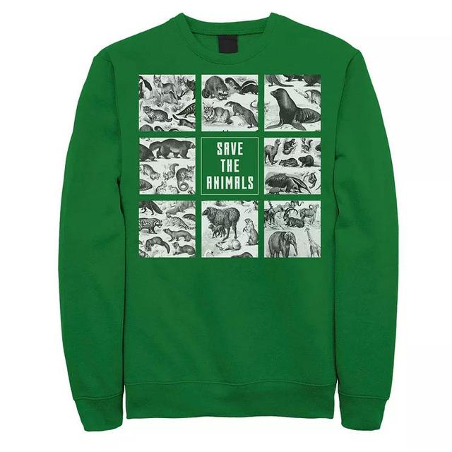 Mens Earth Day Save The Animals Box Up Sweatshirt Product Image