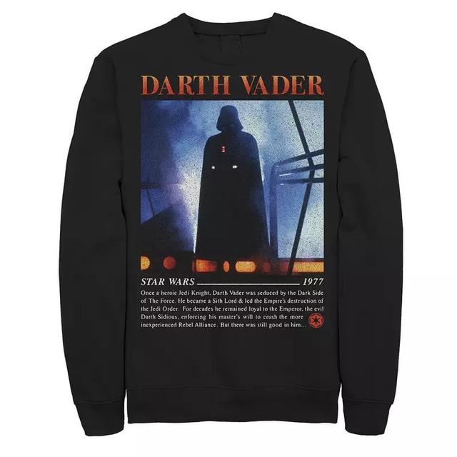 Big & Tall Star Wars Darth Vader Movie Poster Star Wars 1977 Sweatshirt, Mens Product Image