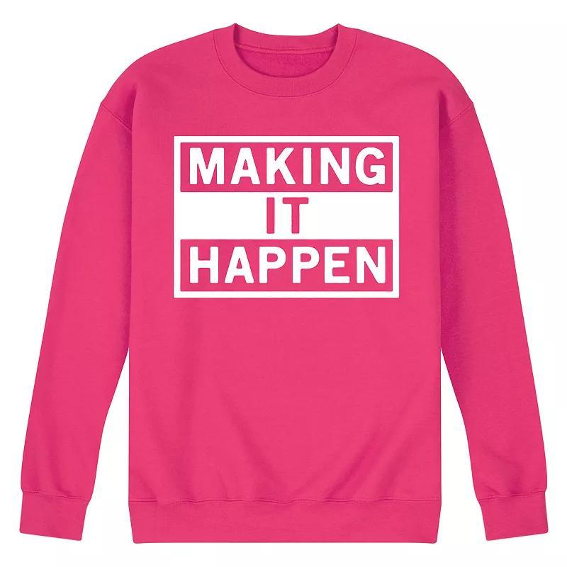 Mens Make It Happen Fleece Sweatshirt Blue Product Image