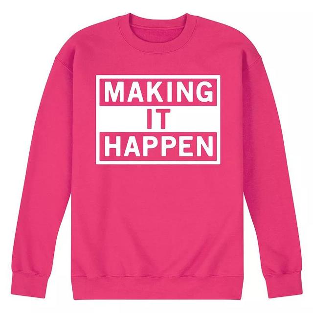 Mens Make It Happen Fleece Sweatshirt Blue Product Image