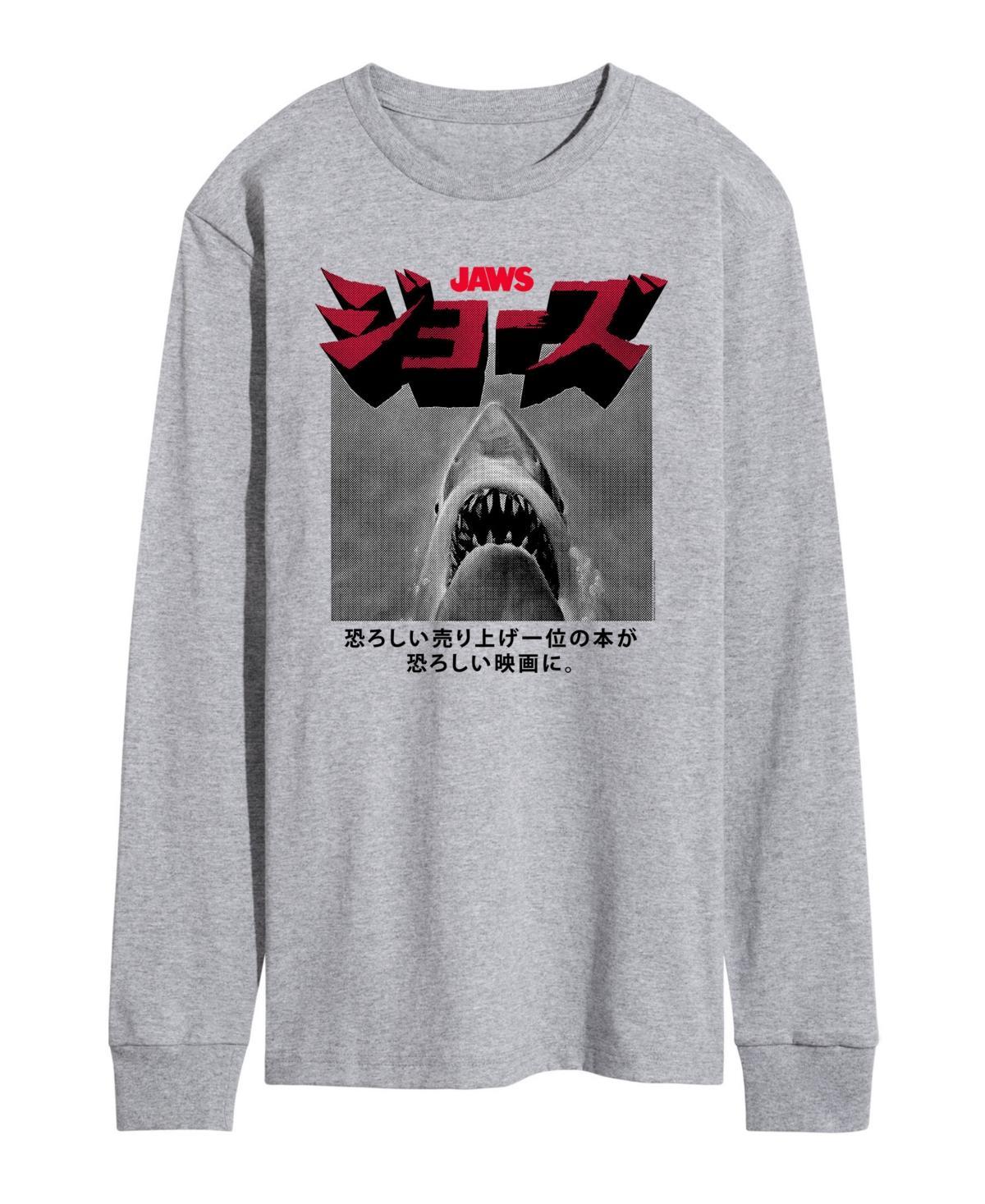 Mens Jaws Long Sleeve T-shirt Product Image