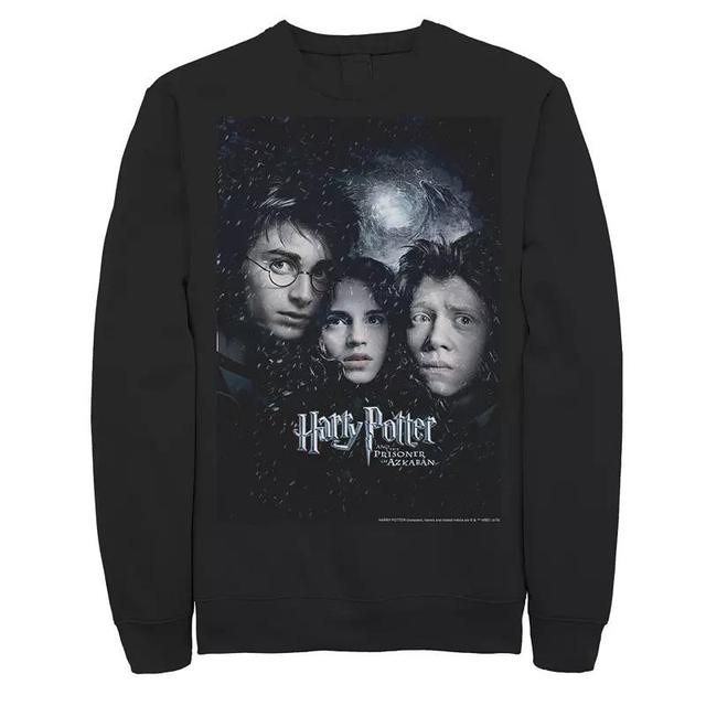 Mens Harry Potter Prisoner Of Azkaban Harry Ron Hermione Poster Fleece Graphic Pullover Product Image