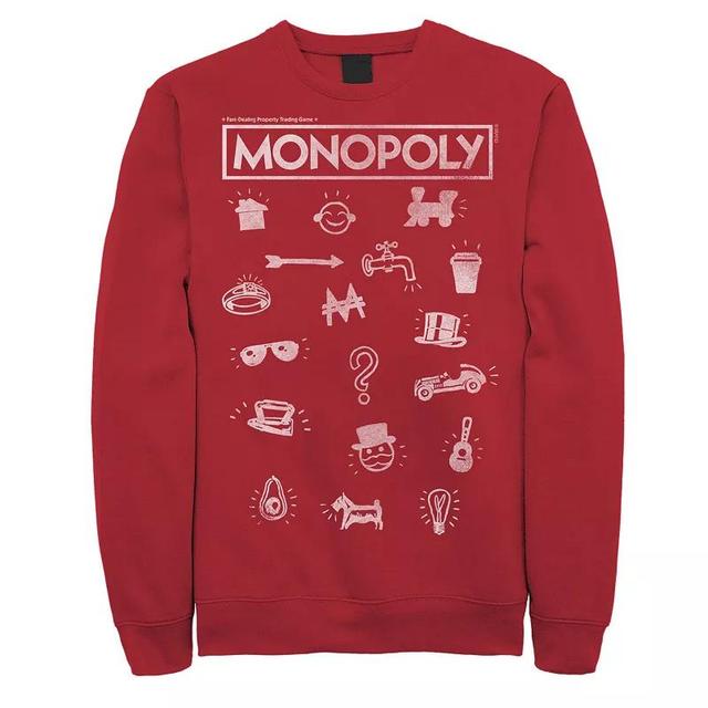 Mens Monopoly Pieces Icon Stack Sweatshirt Product Image