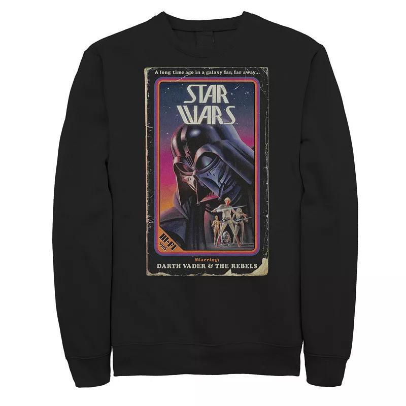 Big & Tall Star Wars Darth Vader Vintage Video Cover Z1 Sweatshirt, Mens Product Image