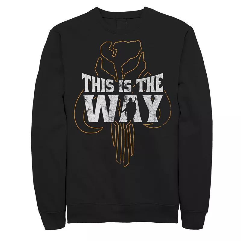 Mens Star Wars The Mandalorian This Is The Way Mythosaur Overlay Sweatshirt Product Image