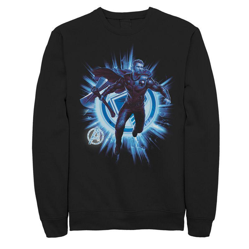 Mens Marvel Avengers Endgame Thor Lightning Fleece Top Product Image