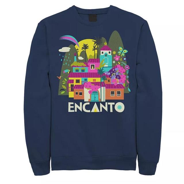 Disneys Encanto Mens Village Portrait Sweatshirt Blue Product Image