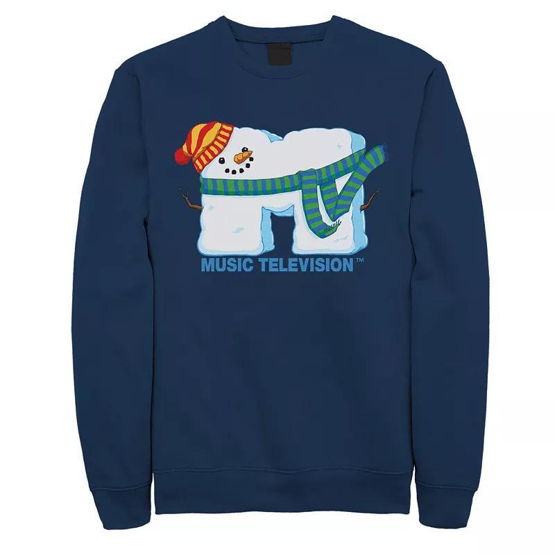 Mens MTV Snowman Logo Sweatshirt Blue Product Image