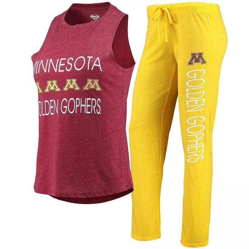 Womens Concepts Sport /Maroon Minnesota en Gophers Tank Top & Pants Sleep Set Product Image