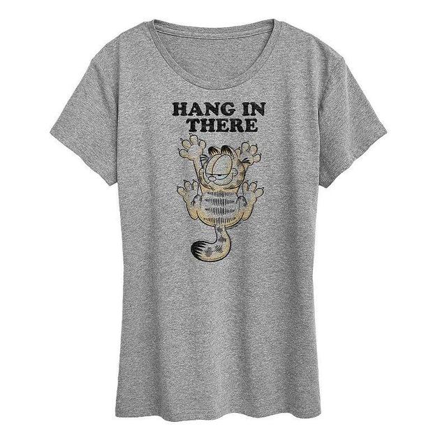 Womens Garfield Hang In There Graphic Tee, Girls Grey Gray Product Image