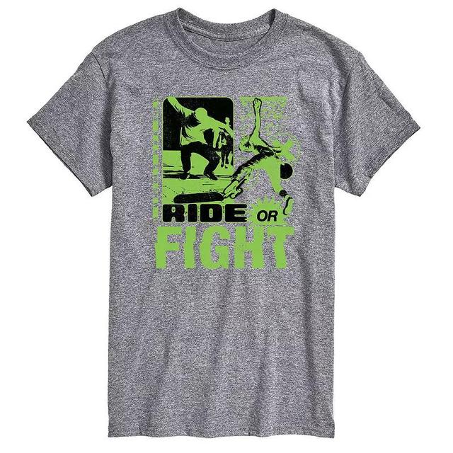 Mens Ride Or Fight Skateboarding Graphic Tee Product Image