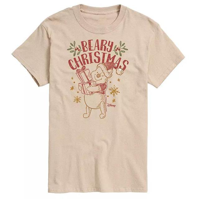 Disneys Winnie The Pooh Mens Beary Christmas Graphic Tee Product Image