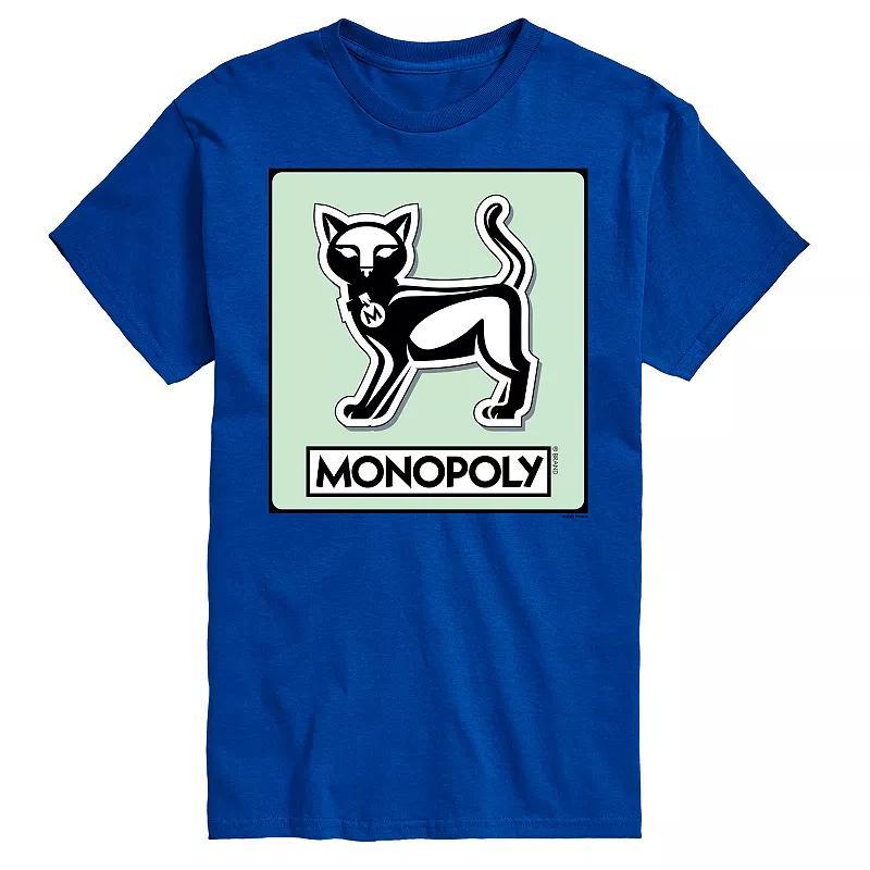 Big & Tall Monopoly Cat Game Token Graphic Tee, Mens Product Image