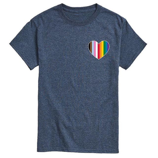 Big & Tall LGBTQ Flag Heart Graphic Tee, Mens Product Image