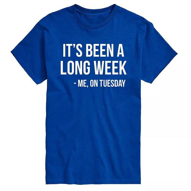 Big & Tall Its Been A Long Week Graphic Tee, Mens Product Image