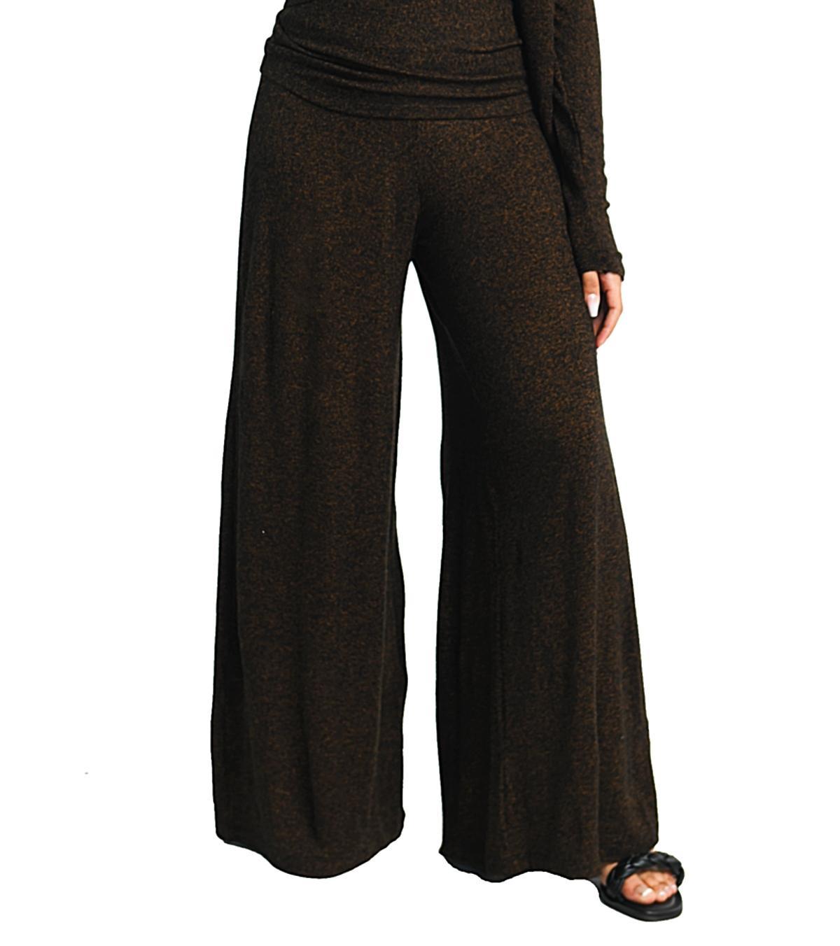 Dai Moda Womens Bonsai Palazzo Cashmere Sweater Pant Product Image