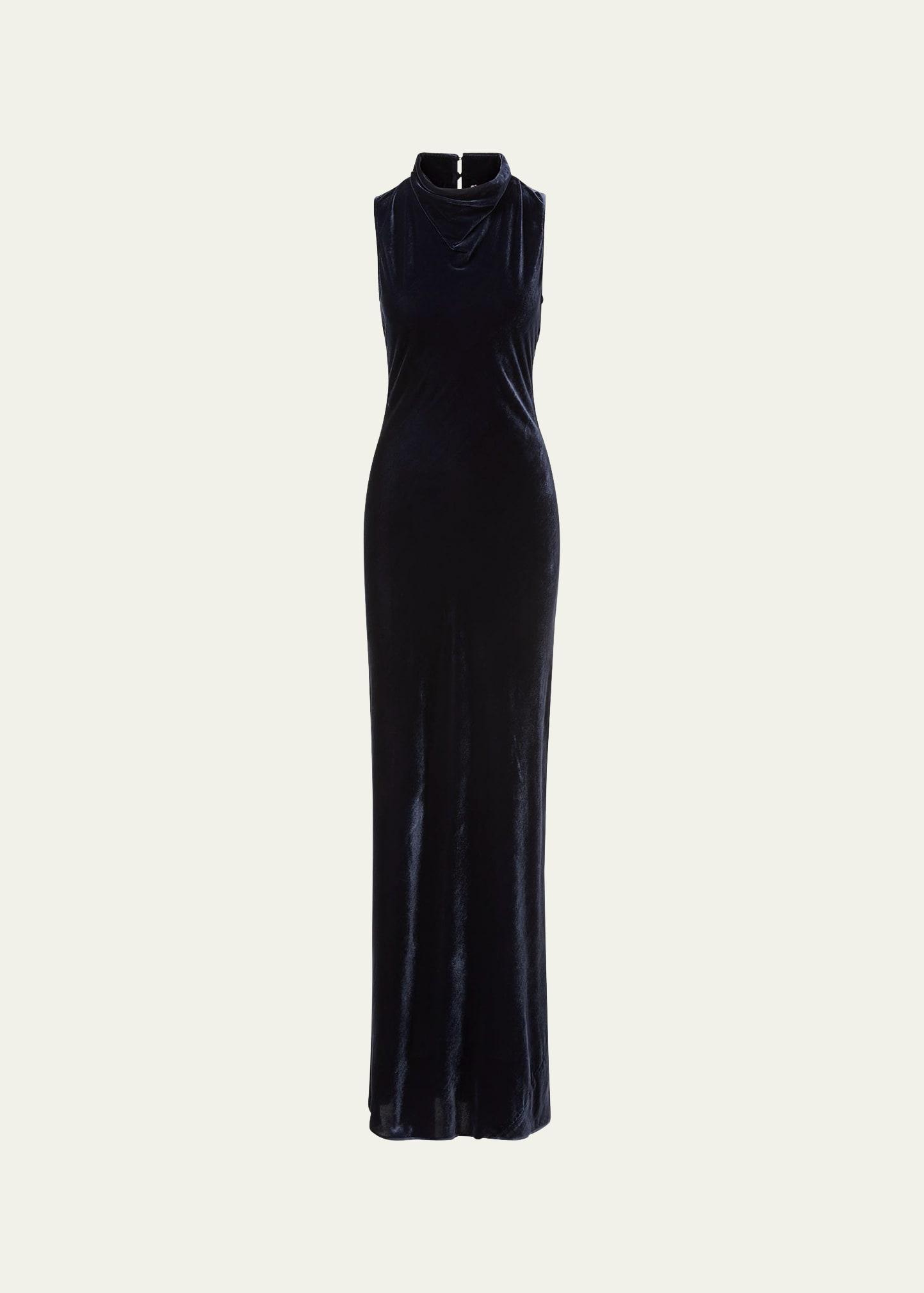 Womens Kura Velvet Column Gown Product Image