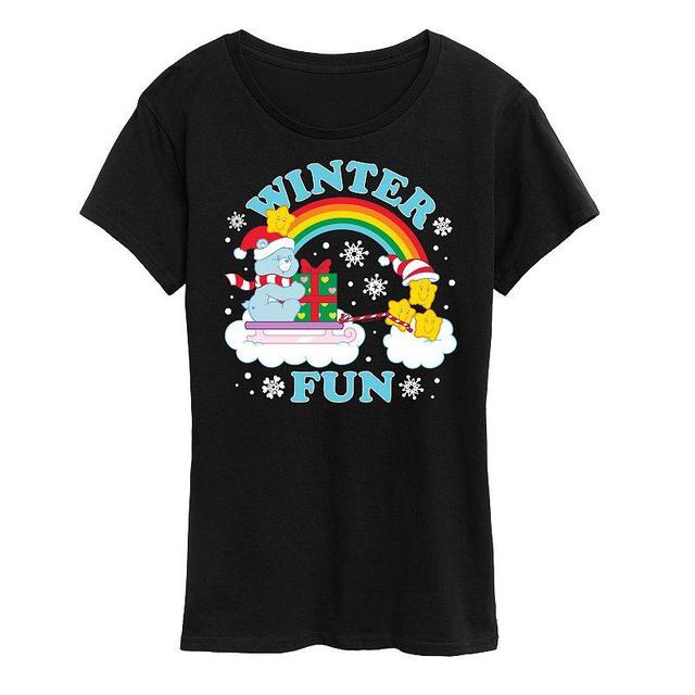 Womens Care Bears Winter Fun Graphic Tee, Girls Product Image