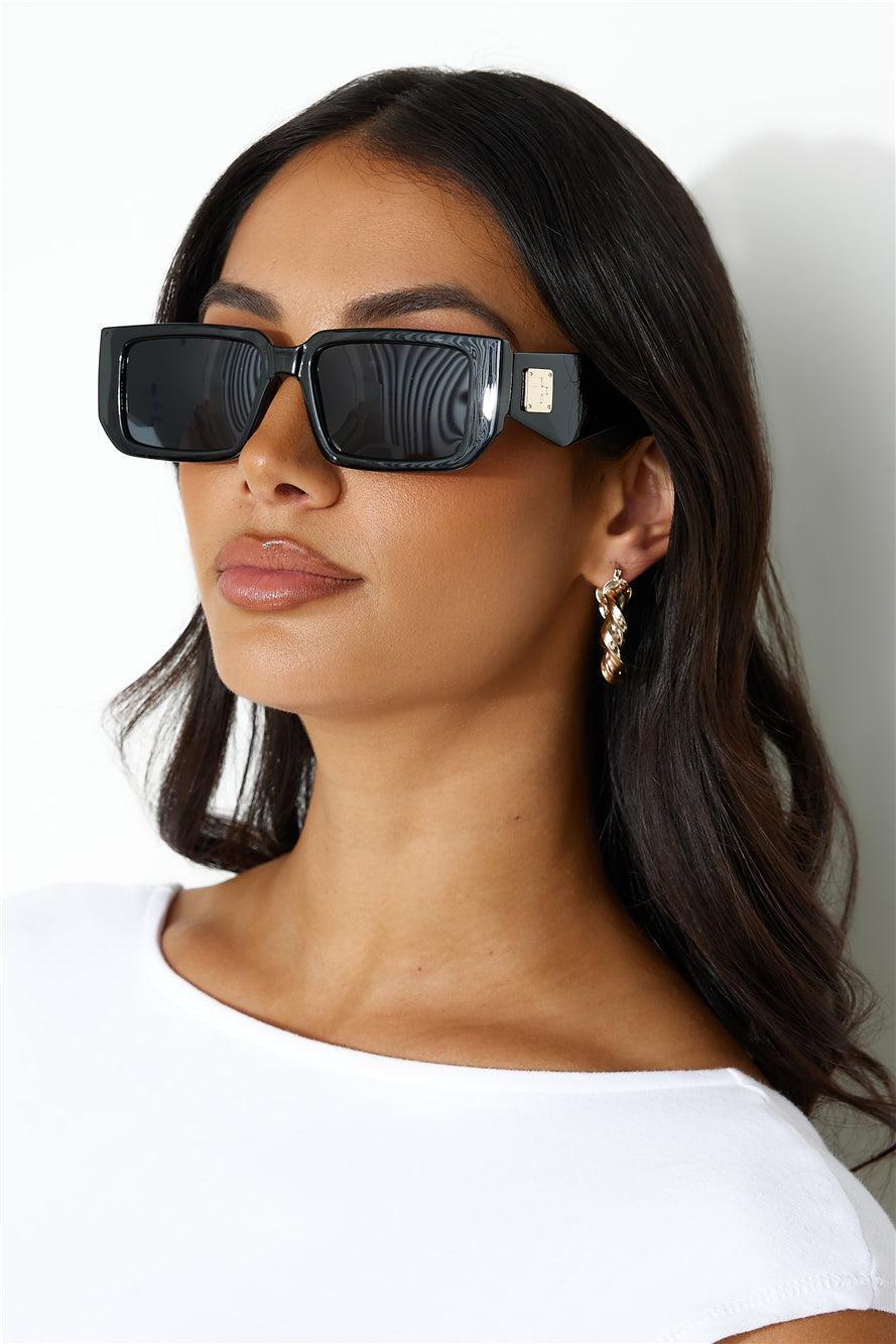 PETA AND JANE Evans Sunglasses Black Black Product Image