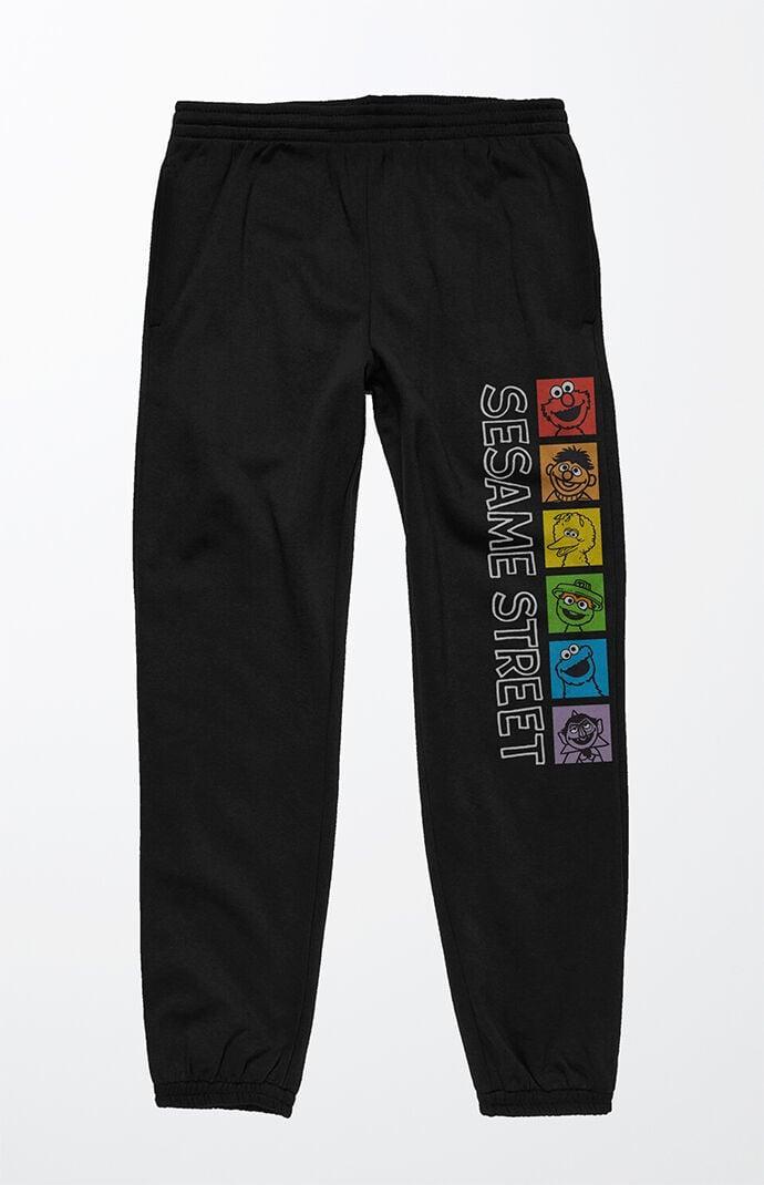 Men's Sesame Street Rainbow Character Sweatpants Product Image