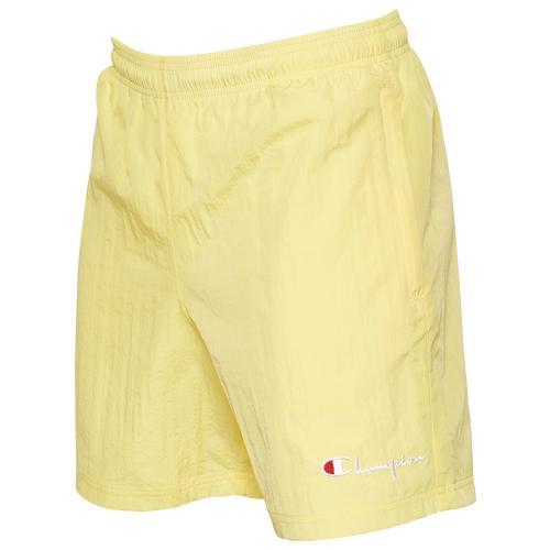 Champion Mens Champion Nylon Shorts - Mens Yellow Product Image