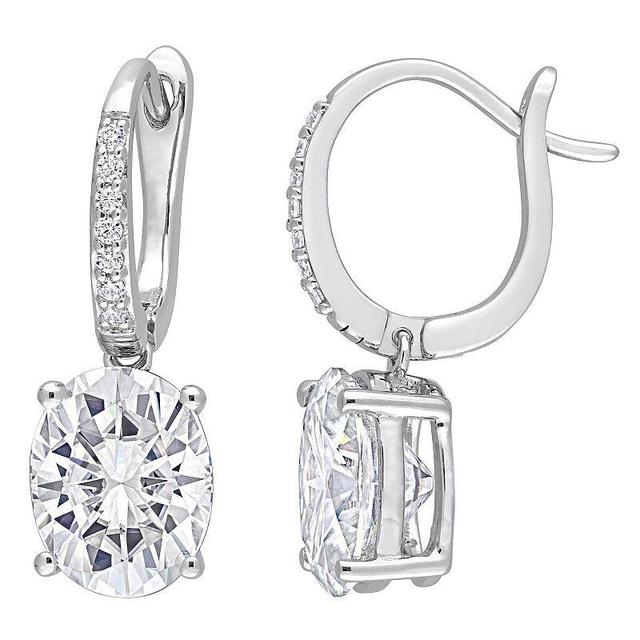 Stella Grace Sterling Silver 5 1/5 Carat T.W.. Lab-Created Moissanite Drop Earrings, Womens Product Image