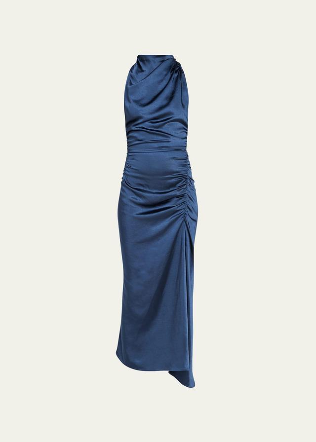 Womens Inez Satin Halter Dress Product Image