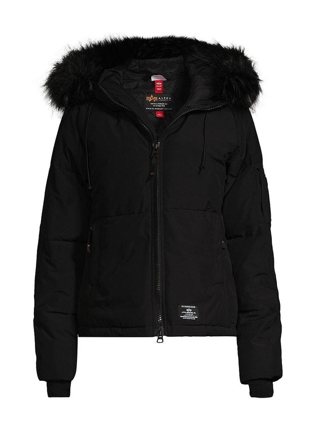 Womens Short Hooded Parka Product Image