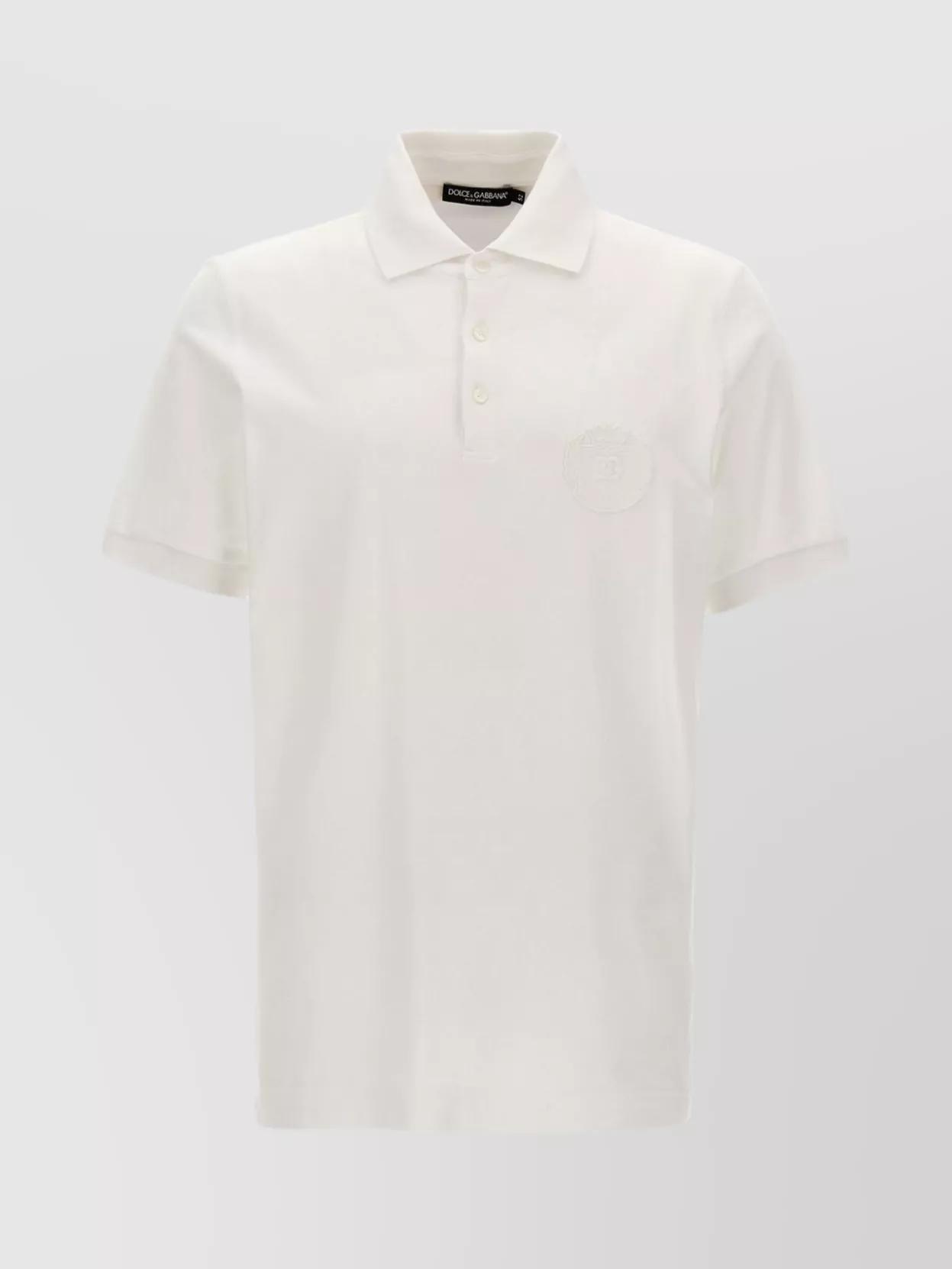 Patch Logo Polo Shirt In White Product Image