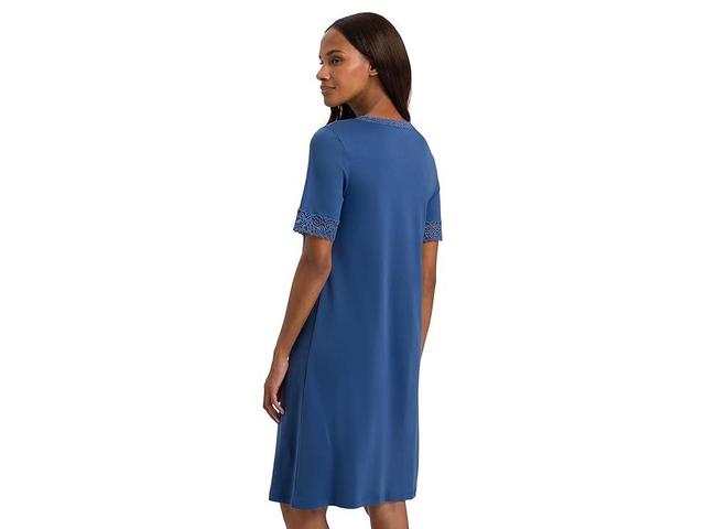 Hanro Moments Short Sleeve Nightgown 100 cm (True ) Women's Pajama Product Image