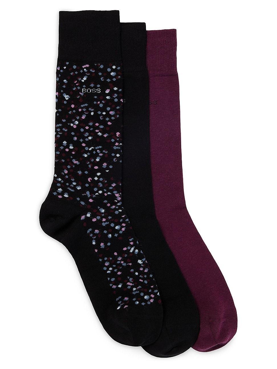 Mens Three-pack of socks in a cotton blend Product Image