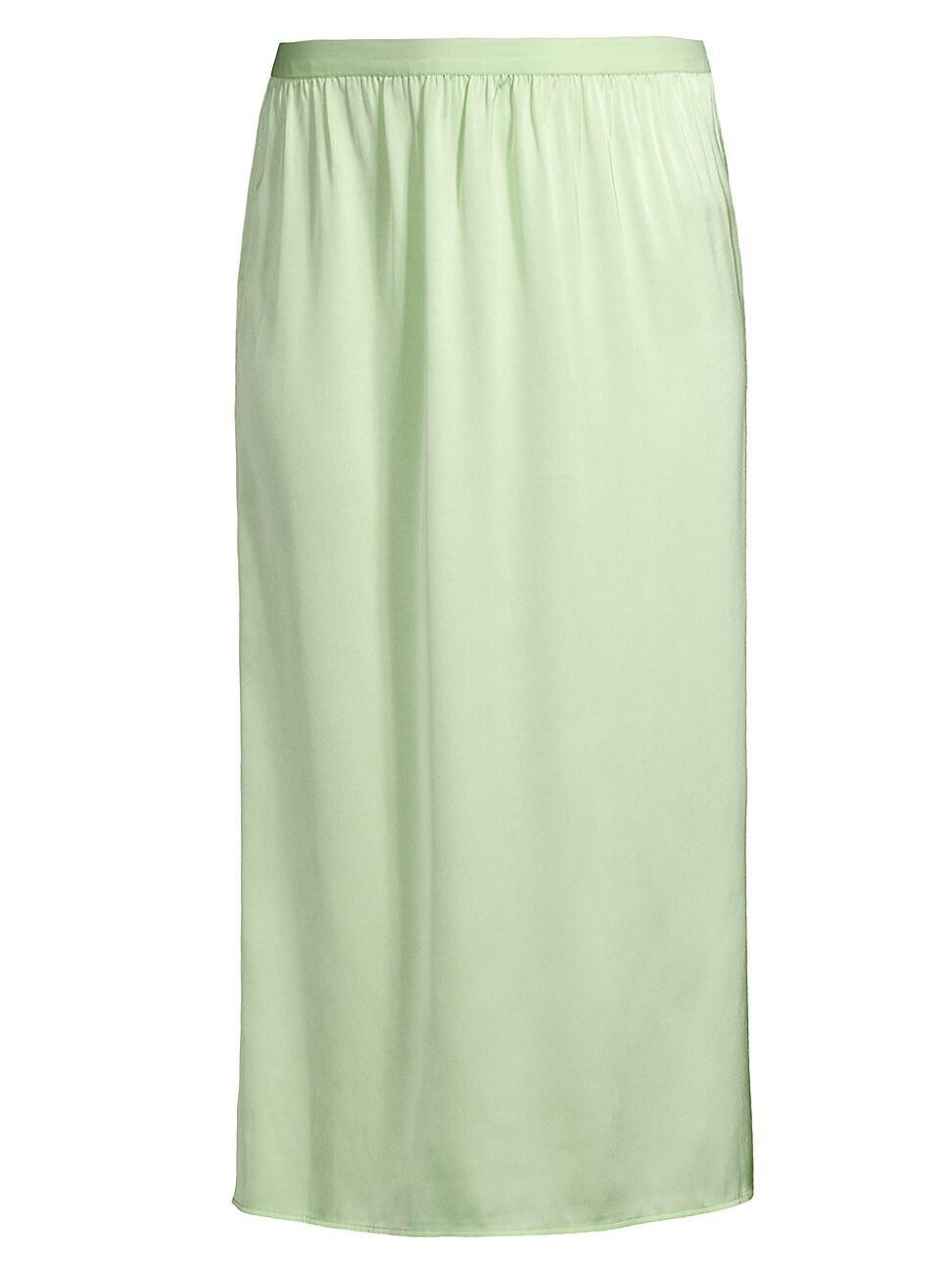 Womens Aimee Satin Midi-Skirt Product Image