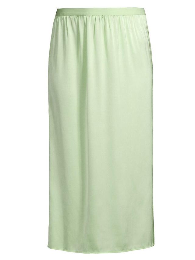 Womens Aimee Satin Midi-Skirt Product Image