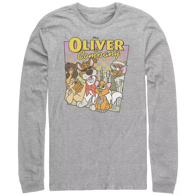 Disneys Oliver & Company Checker Background Mens Graphic Tee Product Image