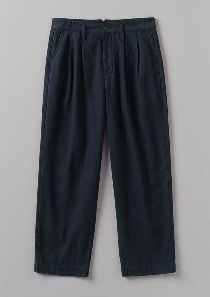 Bill Cotton Wide Leg Pants | Dark Navy Product Image