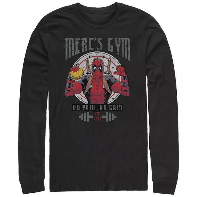 Big & Tall Marvel Deadpool Mercs Gym Long Sleeve Graphic Tee, Mens Product Image