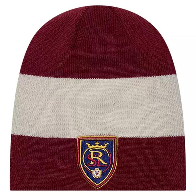 Mens New Era Red Real Salt Lake 2024 Kick Off Collection Knit Beanie Product Image