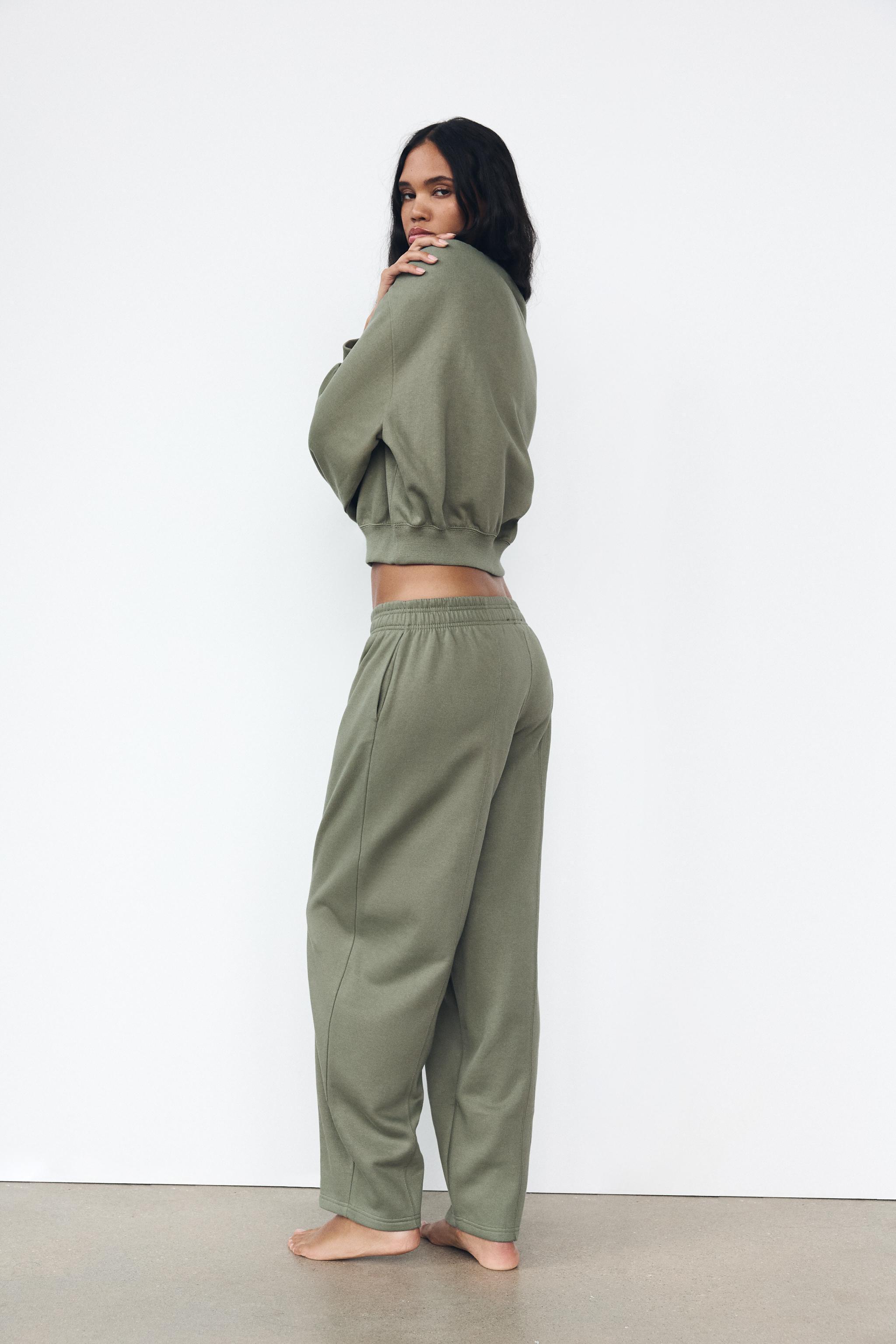 TAPERED PLUSH PANTS Product Image