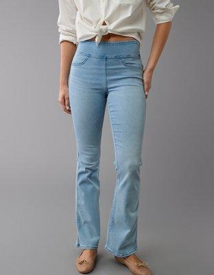 AE Luxe Pull-On High-Waisted Kick Bootcut Jean Product Image